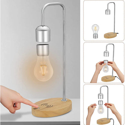 Lampe antigravité avec chargeur sans fil.